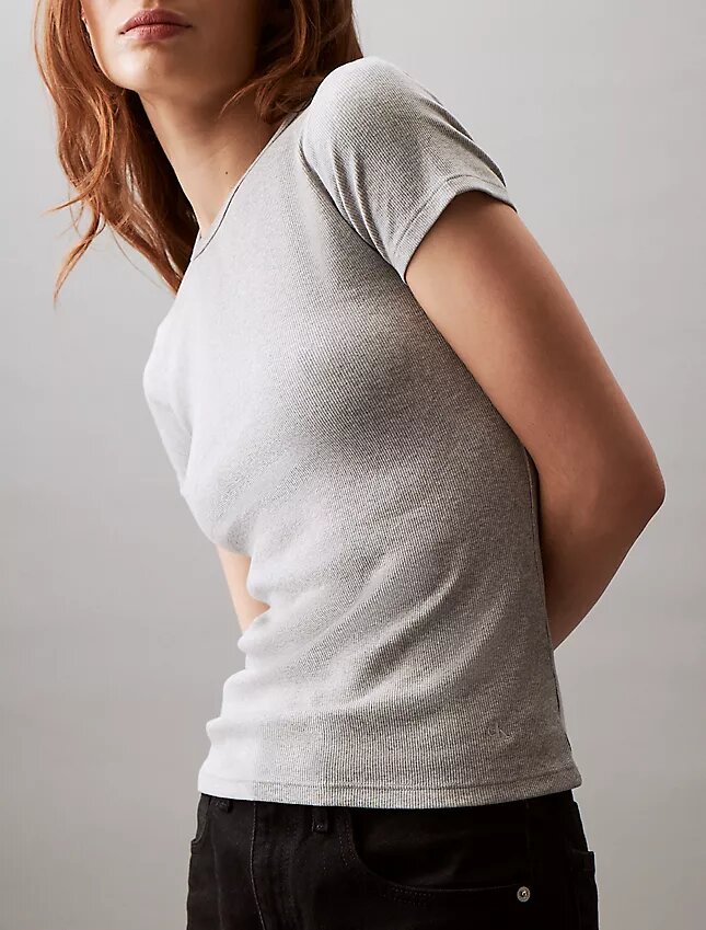 Cotton Contour Rib T-Shirt Cotton Contour Rib T-Shirt