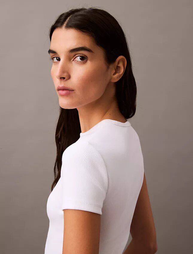 Cotton Contour Rib T-Shirt Cotton Contour Rib T-Shirt