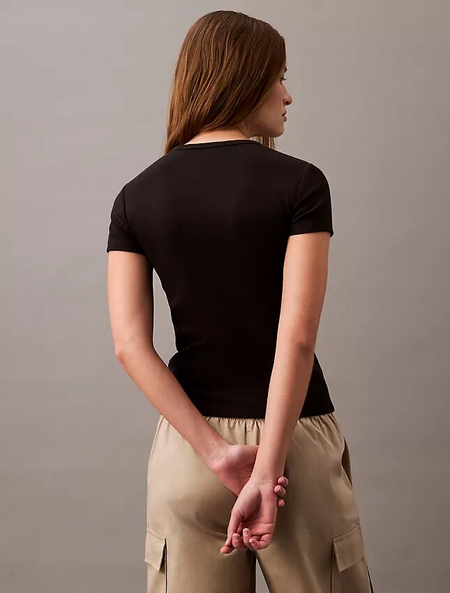 Cotton Contour Rib T-Shirt Cotton Contour Rib T-Shirt