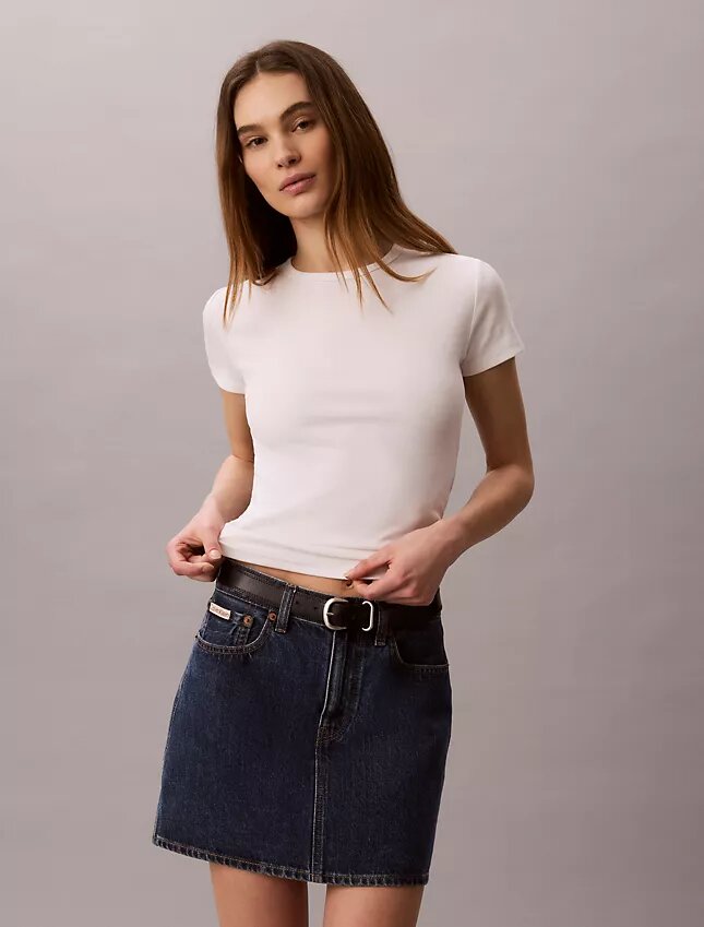 Cotton Contour Rib T-Shirt Cotton Contour Rib T-Shirt