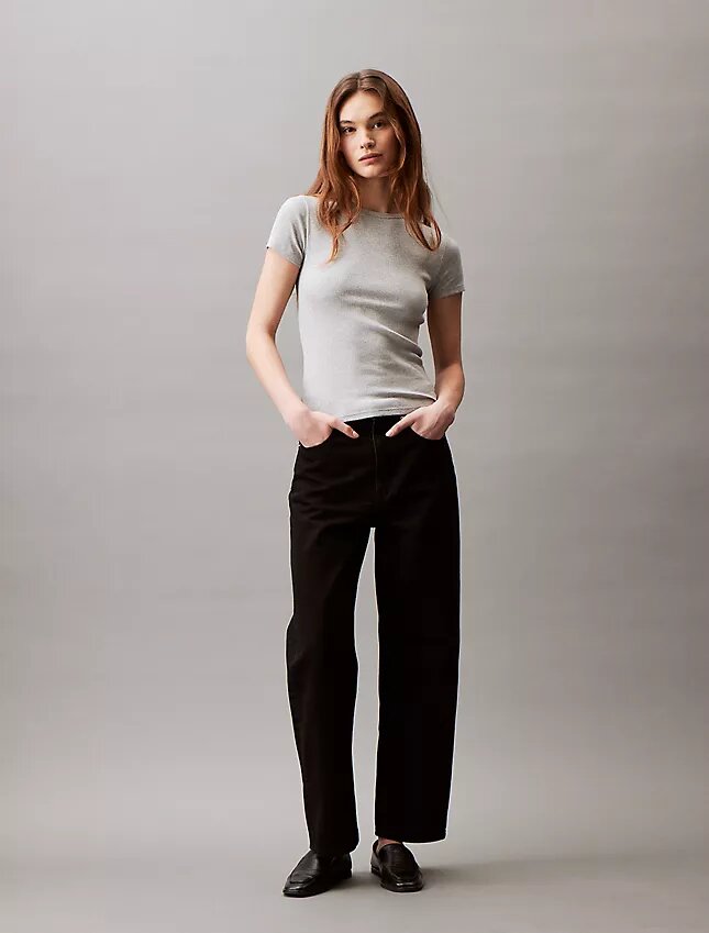 Cotton Contour Rib T-Shirt Cotton Contour Rib T-Shirt