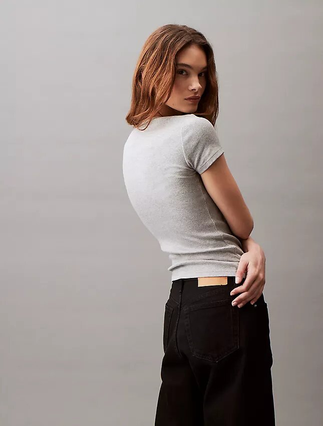 Cotton Contour Rib T-Shirt Cotton Contour Rib T-Shirt