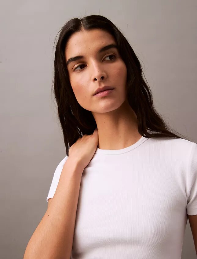 Cotton Contour Rib T-Shirt Cotton Contour Rib T-Shirt