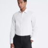 Cotton Herringbone Slim Fit Dress Shirt
