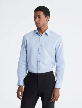 Cotton Herringbone Slim Fit Dress Shirt Cotton Herringbone Slim Fit Dress Shirt