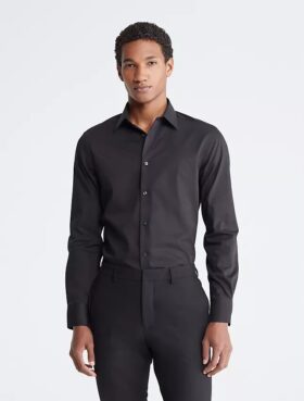 Cotton Herringbone Slim Fit Dress Shirt Cotton Herringbone Slim Fit Dress Shirt