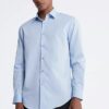 Cotton Herringbone Slim Fit Dress Shirt