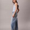 Cotton Linen Blend Denim Tank Top