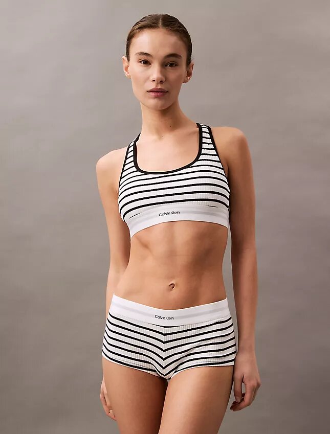 Cotton Modal Stretch Rib Lightly Lined Bralette Cotton Modal Stretch Rib Lightly Lined Bralette
