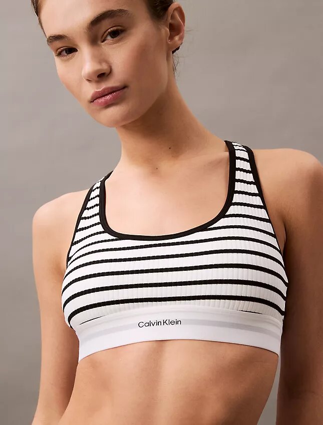 Cotton Modal Stretch Rib Lightly Lined Bralette Cotton Modal Stretch Rib Lightly Lined Bralette