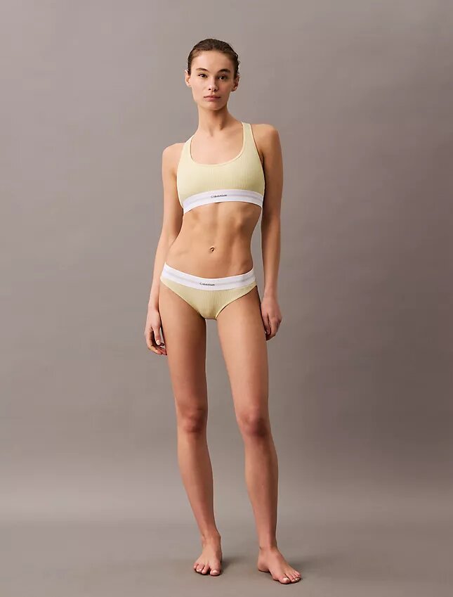 Cotton Modal Stretch Rib Lightly Lined Bralette Cotton Modal Stretch Rib Lightly Lined Bralette