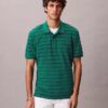 Cotton Pique Stripe Classic Polo Shirt Cotton Pique Stripe Classic Polo Shirt