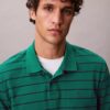Cotton Pique Stripe Classic Polo Shirt Cotton Pique Stripe Classic Polo Shirt