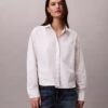 Cotton Poplin Boxy Button-Down Shirt Cotton Poplin Boxy Button-Down Shirt