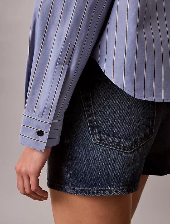 Cotton Poplin Boxy Button-Down Shirt Cotton Poplin Boxy Button-Down Shirt