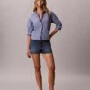 Cotton Poplin Boxy Button-Down Shirt Cotton Poplin Boxy Button-Down Shirt