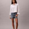 Cotton Poplin Cropped Boxy Button-Down Shirt Cotton Poplin Cropped Boxy Button-Down Shirt