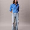 Cotton Poplin Cropped Boxy Button-Down Shirt Cotton Poplin Cropped Boxy Button-Down Shirt