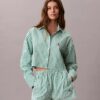 Cotton Poplin Cropped Sleep Shirt
