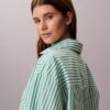 Cotton Poplin Cropped Sleep Shirt