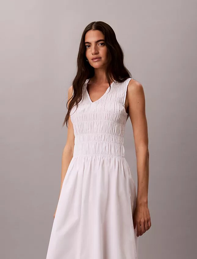 Cotton Poplin Midi Dress Cotton Poplin Midi Dress