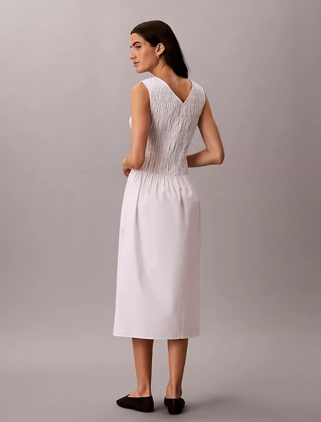 Cotton Poplin Midi Dress Cotton Poplin Midi Dress