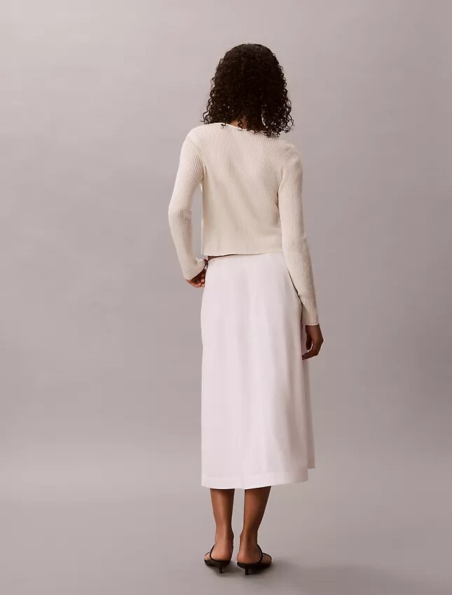 Cotton Poplin Midi Skirt Cotton Poplin Midi Skirt
