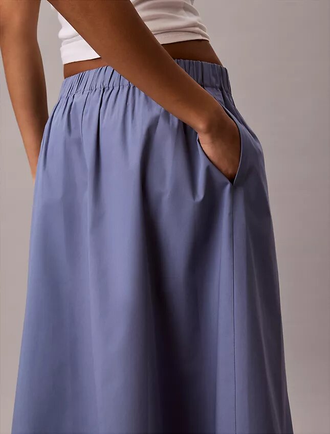 Cotton Poplin Midi Skirt Cotton Poplin Midi Skirt