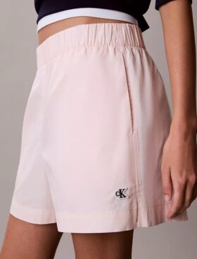 Cotton Poplin Pull-On Shorts