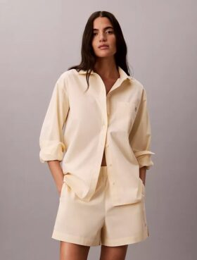 Cotton Poplin Pull-On Shorts