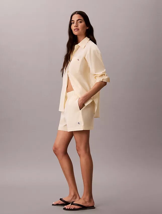 Cotton Poplin Pull-On Shorts Cotton Poplin Pull-On Shorts