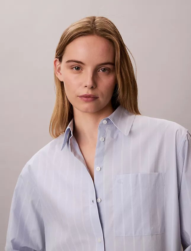 Cotton Poplin Relaxed Button-Down Shirt Cotton Poplin Relaxed Button-Down Shirt