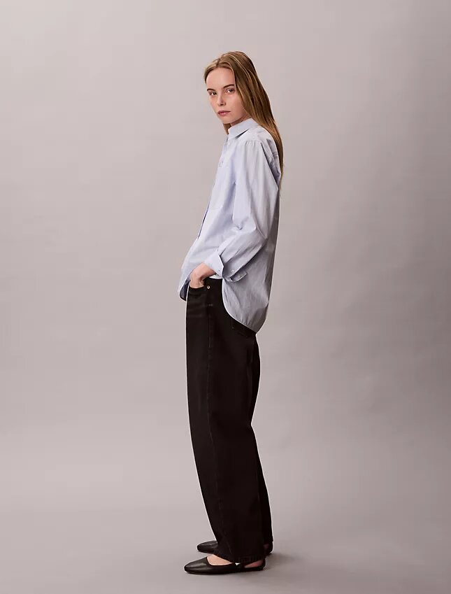 Cotton Poplin Relaxed Button-Down Shirt Cotton Poplin Relaxed Button-Down Shirt