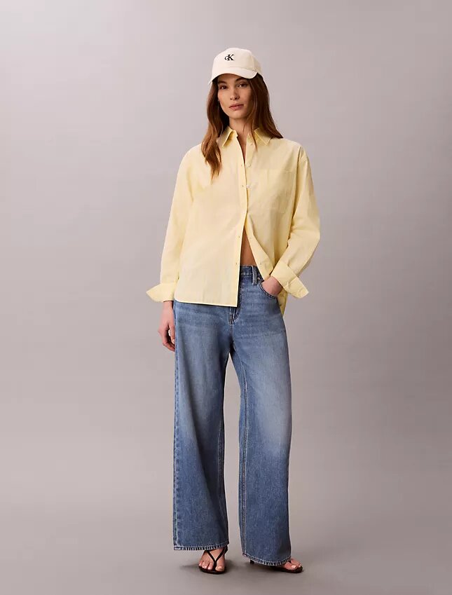 Cotton Poplin Relaxed Button-Down Shirt Cotton Poplin Relaxed Button-Down Shirt