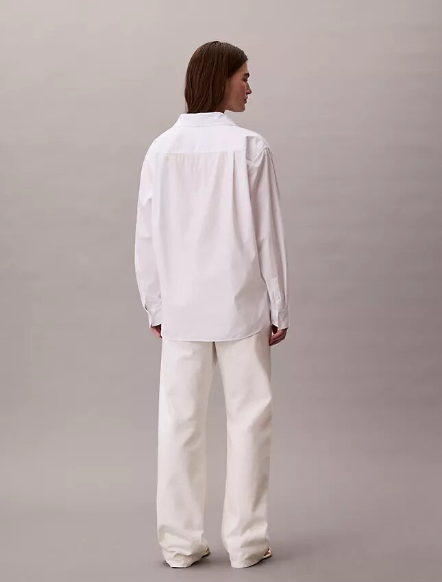 Cotton Poplin Relaxed Button-Down Shirt Cotton Poplin Relaxed Button-Down Shirt