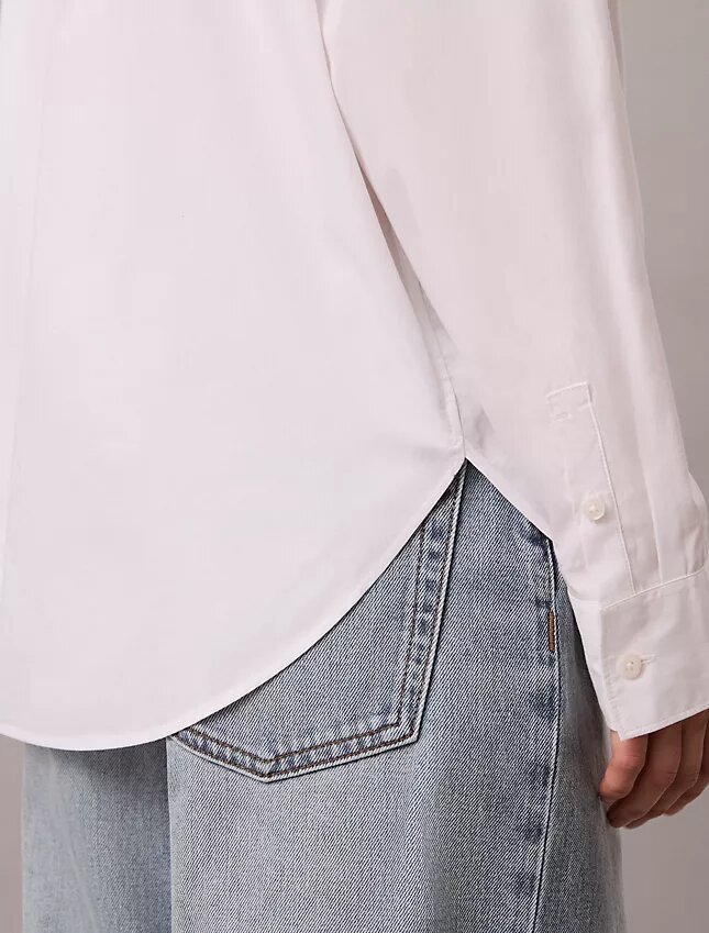 Cotton Poplin Relaxed Button-Down Shirt Cotton Poplin Relaxed Button-Down Shirt
