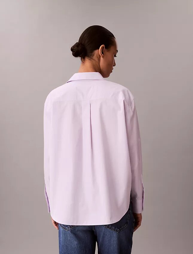 Cotton Poplin Relaxed Button-Down Shirt Cotton Poplin Relaxed Button-Down Shirt