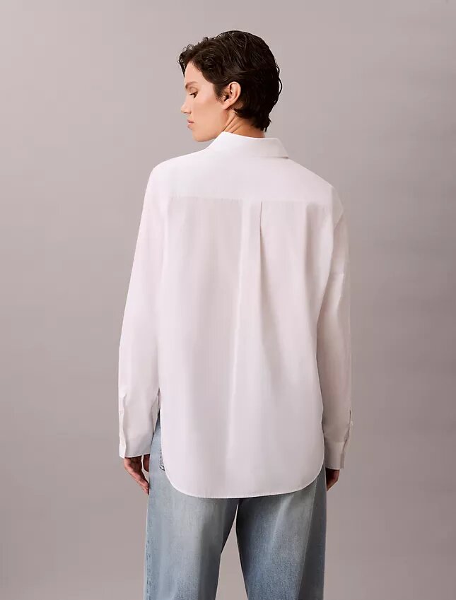 Cotton Poplin Relaxed Button-Down Shirt Cotton Poplin Relaxed Button-Down Shirt