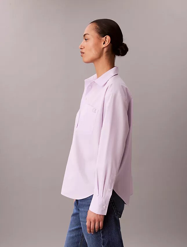 Cotton Poplin Relaxed Button-Down Shirt Cotton Poplin Relaxed Button-Down Shirt