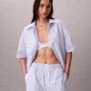 Cotton Poplin Relaxed Short Sleeve Sleep Shirt Cotton Poplin Relaxed Short Sleeve Sleep Shirt