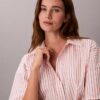Cotton Poplin Relaxed Short Sleeve Sleep Shirt
