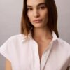 Cotton Poplin Short Sleeve Button-Down Shirt Cotton Poplin Short Sleeve Button-Down Shirt