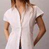 Cotton Poplin Short Sleeve Button-Down Shirt Cotton Poplin Short Sleeve Button-Down Shirt