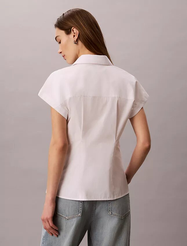 Cotton Poplin Short Sleeve Button-Down Shirt Cotton Poplin Short Sleeve Button-Down Shirt