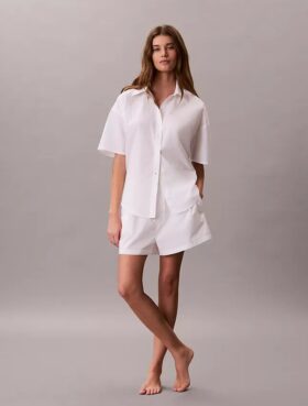 Cotton Poplin Sleep Shorts Cotton Poplin Sleep Shorts