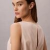 Cotton Poplin Sleeveless Blouse