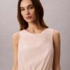 Cotton Poplin Sleeveless Blouse