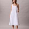 Cotton Poplin Sleeveless Midi Dress