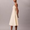 Cotton Poplin Sleeveless Midi Dress