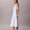 Cotton Poplin Sleeveless Midi Dress
